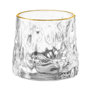 Copo Baixo de Vidro L'Hermitage FROST com Borda Dourada - 180ml