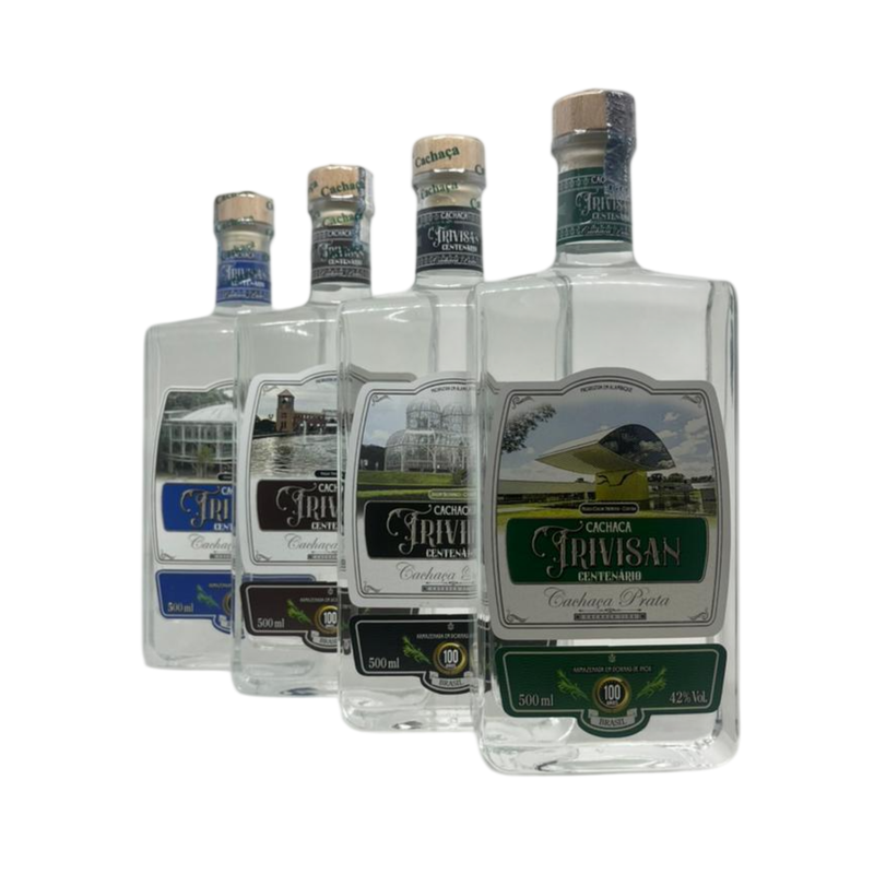 Cachaça Trivisan Prata Edição Turismo Curitiba - 500ml